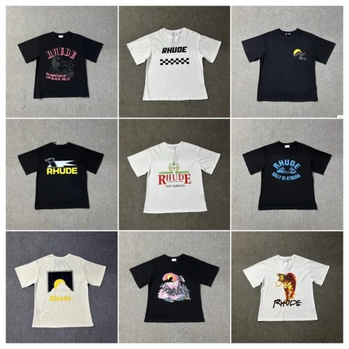 Rhude Graphic Print Oversized T-Shirt Multicolor