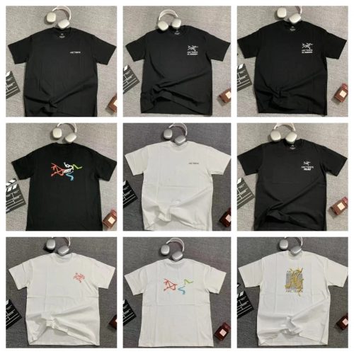 Arc'teryx Graphic Print Cotton T-Shirt Black and White