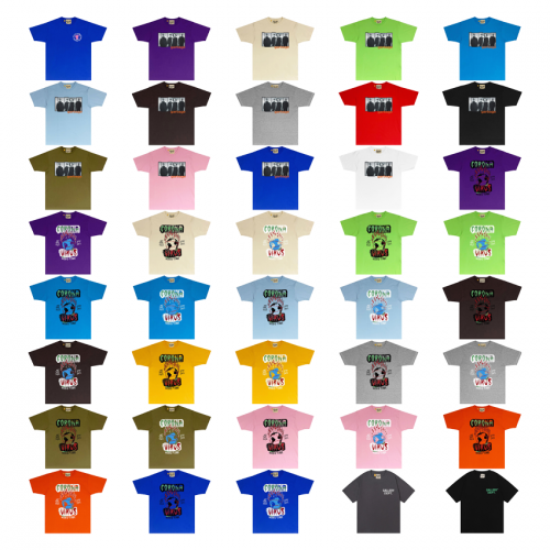 Gallery Dept. Corona Virus World Tour Graphic Tee T-Shirt Multicolor