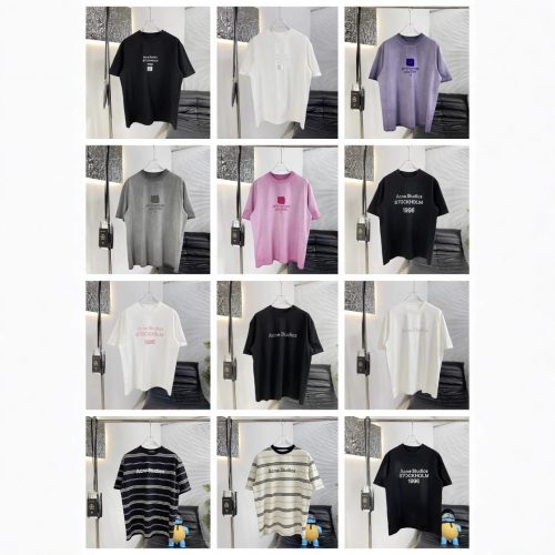 Acne Studios Stockholm 1996 Graphic Tee Cotton T-Shirt Multicolor