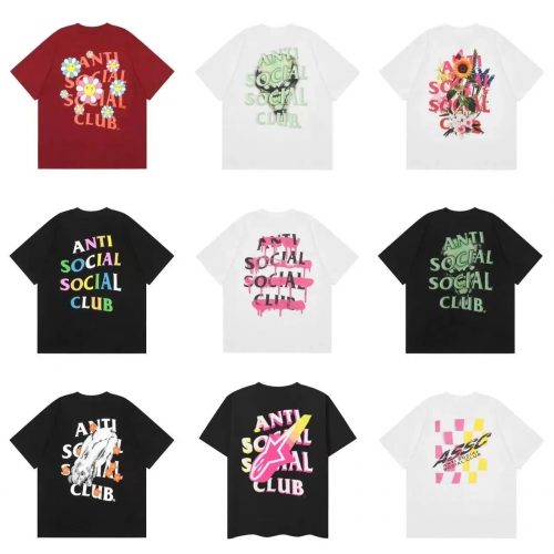 Anti Social Social Club ASSC Graphic Print Streetwear T-Shirt Multicolor