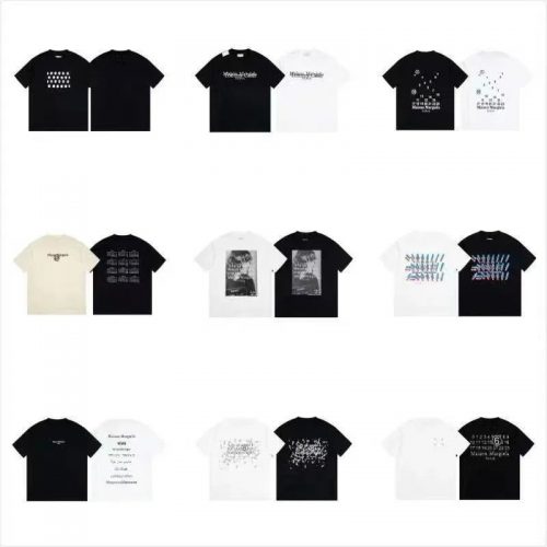 Maison Margiela MM6 Graphic Print Cotton T-Shirt Multicolor