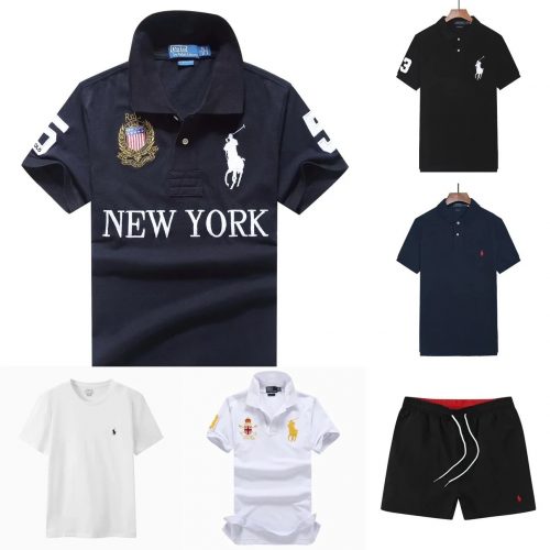 Ralph Lauren RL Custom Fit Graphic Polo Shirt Navy