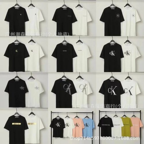 Calvin Klein CK Graphic Print Cotton T-Shirt Multicolor