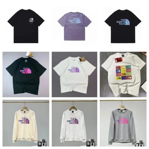The North Face TNF Graphic Print Casual T-Shirt and Sweatshirt Multicolor