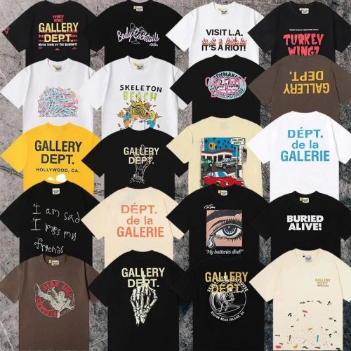 Gallery Dept. Graphic Print Streetwear T-Shirt Multicolor