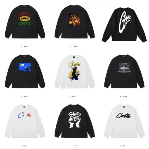 Corteiz Graphic Print Streetwear Long Sleeve Shirt Multicolor