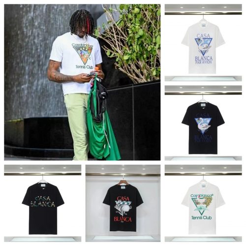 Casablanca Graphic Print Cotton T-Shirt Multicolor