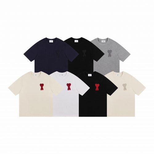 Ami Paris Ami Ami de Coeur Cotton T-Shirt Multicolor