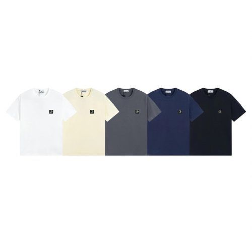 Stone Island Compass Patch Cotton T-Shirt Multicolor