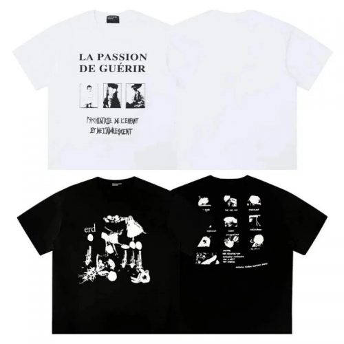Enfants Riches Déprimés ERD Graphic Print Oversized Tee Black and White