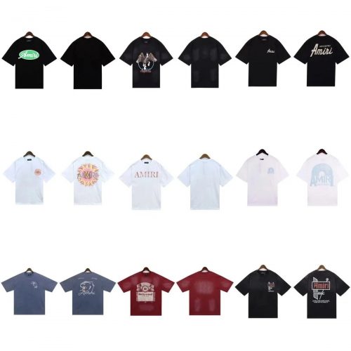 Amiri Graphic Print Cotton T-Shirt Multicolor