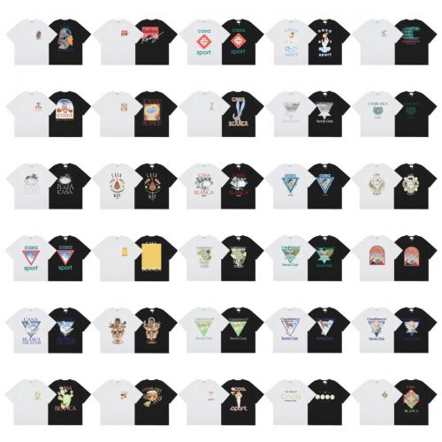 Casablanca Graphic Print Cotton T-Shirt Multicolor