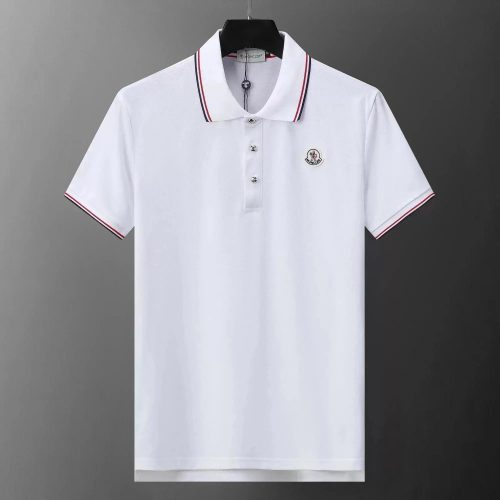 Moncler Classic Cotton Polo Shirt White