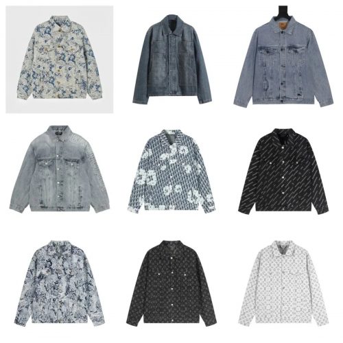 Louis Vuitton LV Monogram Denim Jacket Classic Outerwear White