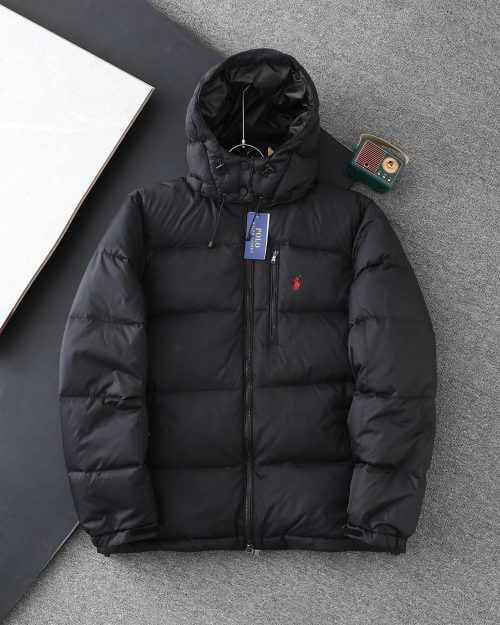 Polo Ralph Lauren PRL Puffer Jacket Warm Winter Down Jacket Black