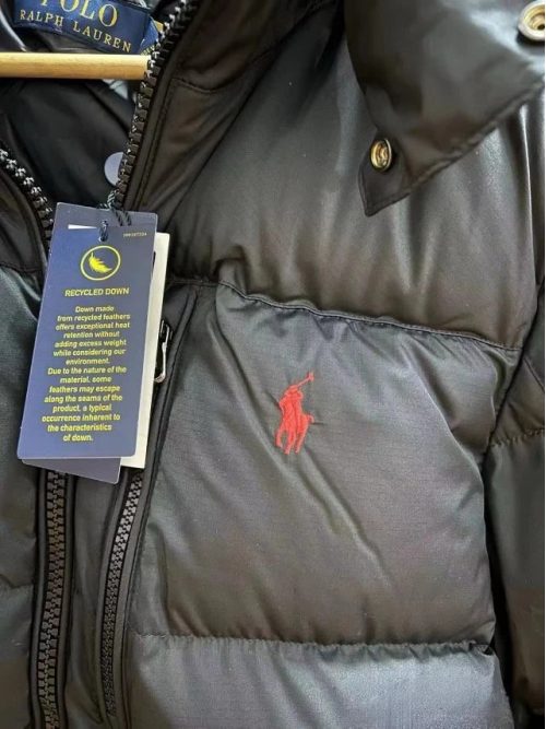 Ralph Lauren RL Recycled Down Puffer Jacket Black