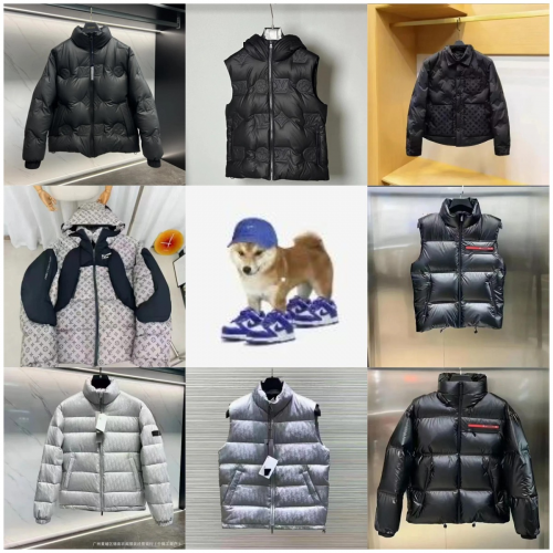 Louis Vuitton LV Monogram Puffer Jacket Quilted Down Jacket Black