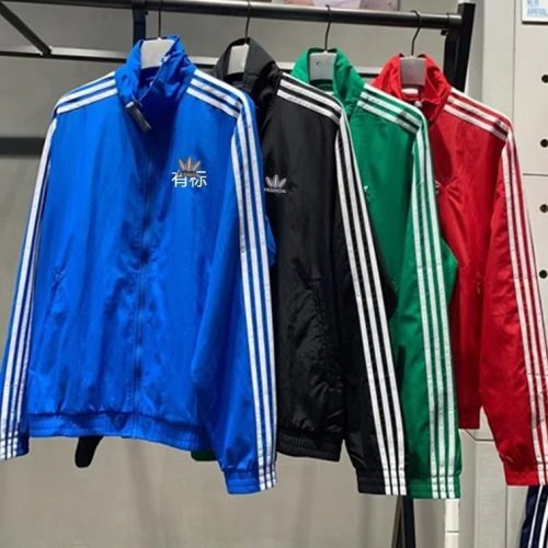 Adidas Three Stripe Track Vintage Windbreaker Blue