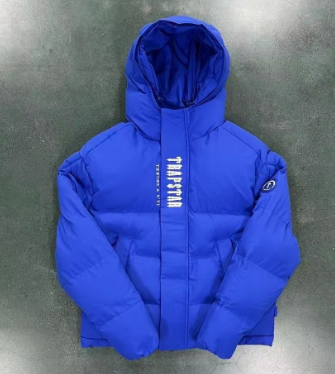 Trapstar Irongate Puffer Jacket Streetwear Down Jacket Blue