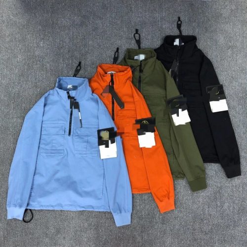 Stone Island Quarter Zip Overshirt Casual Jacket Multicolor