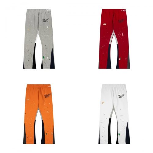 Gallery Dept. La Flare distressed paint splatter Joggers Multicolor