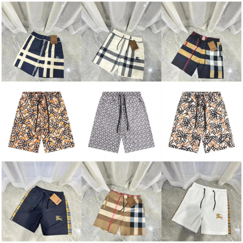 Burberry Check Print Casual Shorts Multicolor