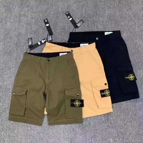 Stone Island Cargo Shorts Utility Streetwear Shorts Multicolor
