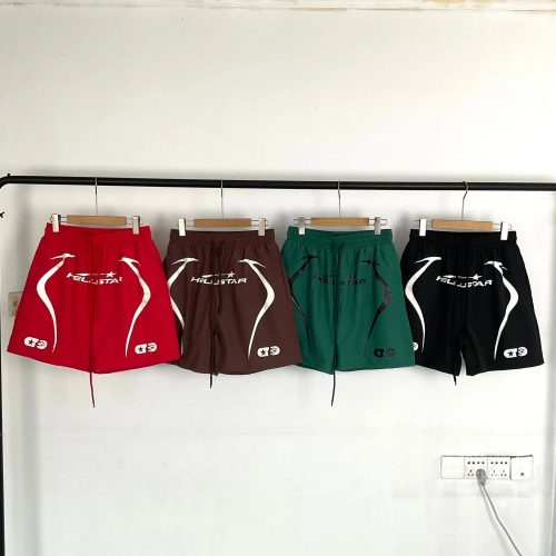 Hellstar Graphic Print Streetwear Shorts Multicolor
