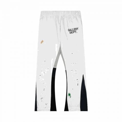 Gallery Dept. Flare Sweatpants Distressed Streetwear Trousers White