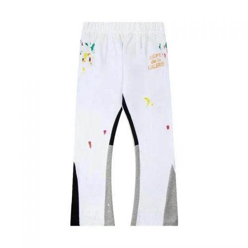 Gallery Dept. Paint Splatter Flare Sweatpants Casual Trousers White