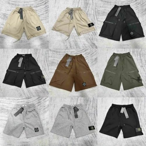 Stone Island Cargo Shorts Casual Cotton Shorts Multicolor