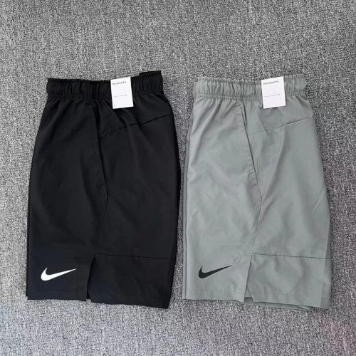 Nike Standard Fit Athletic Shorts Black and Gray