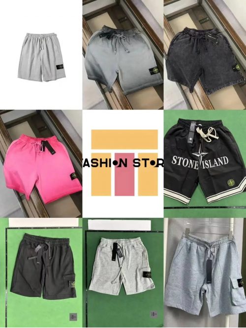 Stone Island Compass Patch Cargo Shorts Casual Cotton Shorts Multicolor