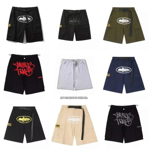 Minus Two Cargo Shorts Streetwear Multi-Pocket Pants Multicolor