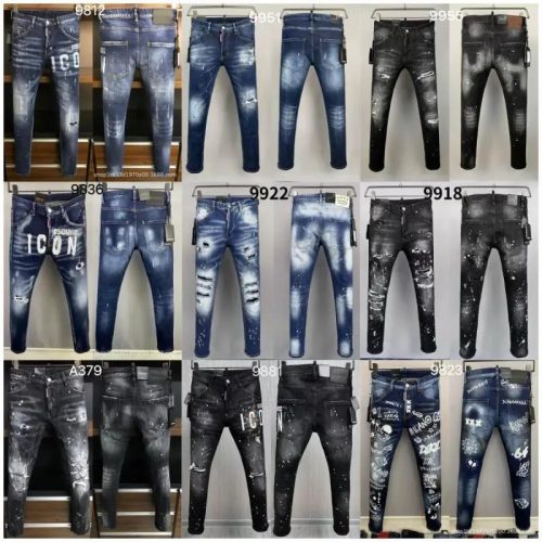 Dsquared2 D2 Distressed Denim Slim Fit Jeans Multicolor