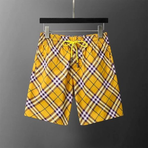 Burberry Check Print Classic Swim Shorts Yellow