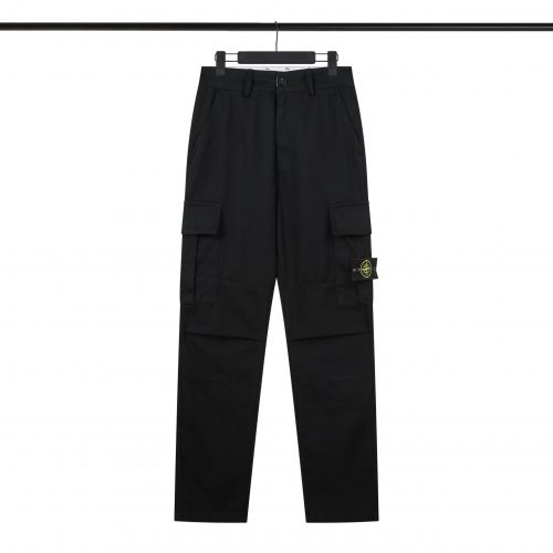 Stone Island Cargo Pants Utility Streetwear Trousers Black