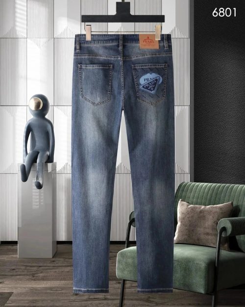 Prada Denim Jeans Slim Fit Trousers Blue