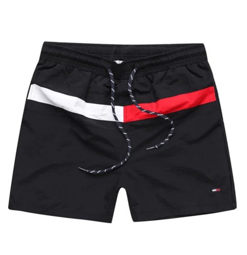 Tommy Hilfiger Colorblock Swim Trunks Casual Shorts Black