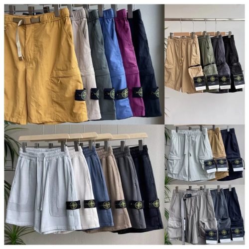 Stone Island Cargo Shorts Utility Streetwear Shorts Multicolor