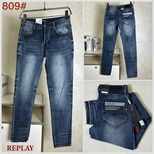 Replay Hyperflex White Weft Edition Slim Fit Jeans Blue