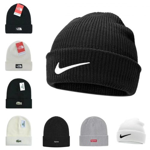 Nike Cuffed Beanie Knit Hat Black