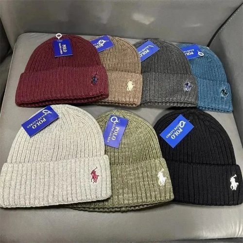 Polo Ralph Lauren Ribbed Knit Beanie Winter Hat Multicolor