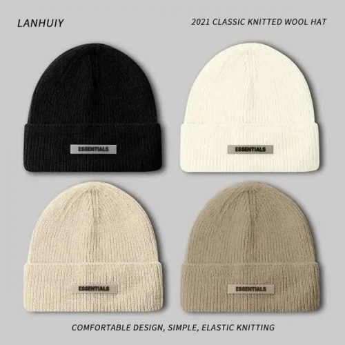 Fear of God FOG Essentials Knit Beanie Comfortable Streetwear Hat Multicolor