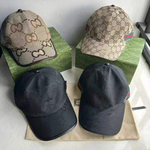 Gucci GG Canvas Baseball Cap Monogram Streetwear Hat Multicolor