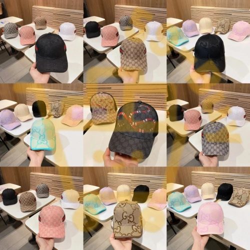 Gucci GG Supreme Baseball Cap Monogram Canvas Headwear Multicolor
