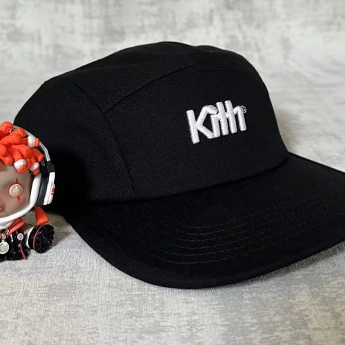 Kith 5-Panel Cap Streetwear Baseball Cap Black
