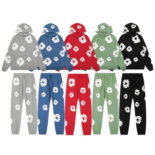 Denim Tears Cotton Wreath Matching Tracksuit Set Multicolor