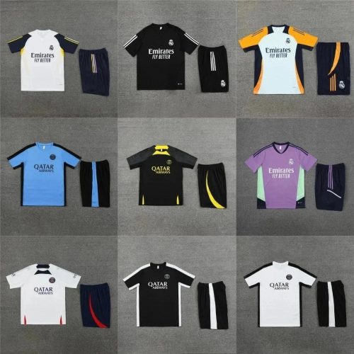 Adidas Football Training Kit Soccer Jersey and Shorts Set Multicolor